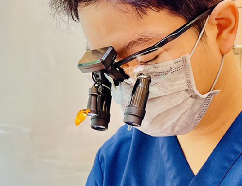 文京区（茗荷谷・江戸川橋）の歯医者、吉澤歯科クリニックの拡大鏡